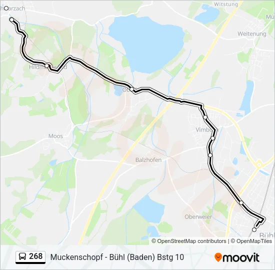 268 Bus Line Map