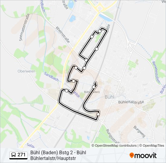 271 Bus Line Map