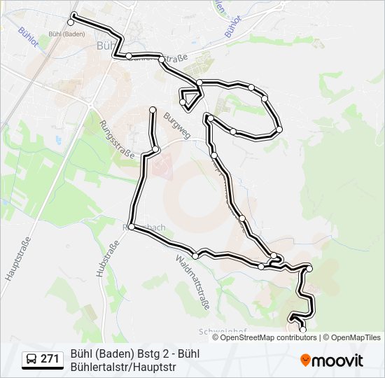 271 Bus Line Map