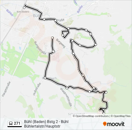 271 Bus Line Map