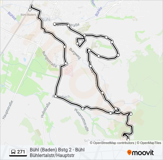 271 Bus Line Map