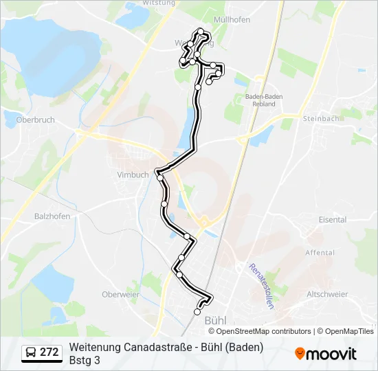 272 Bus Line Map