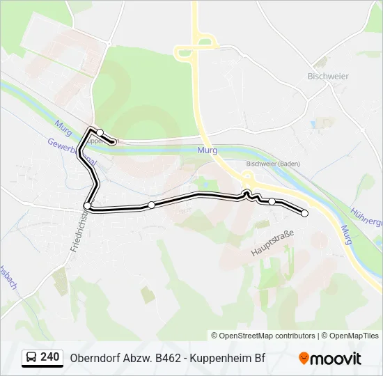 240 Bus Line Map