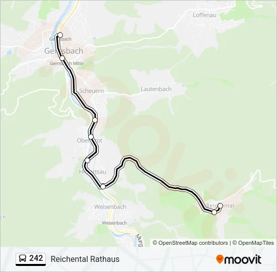 242 Bus Line Map