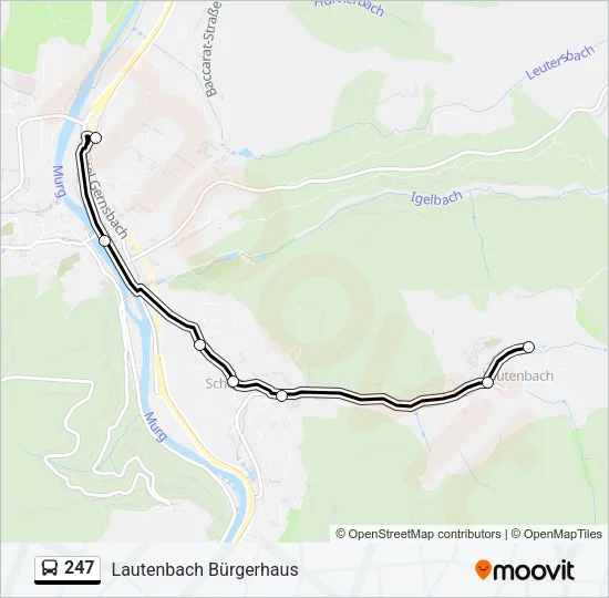 247 Bus Line Map