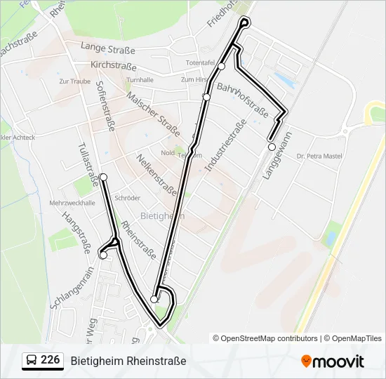 226 Bus Line Map