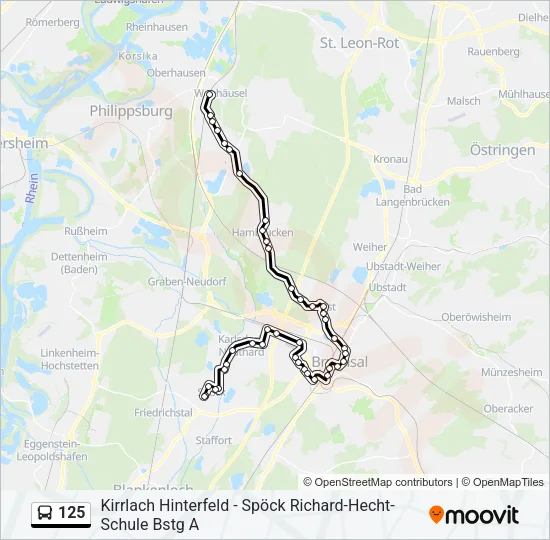 125  Line Map