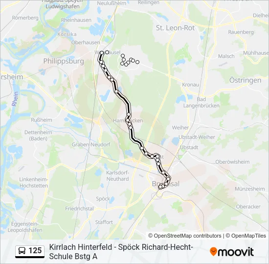 125  Line Map