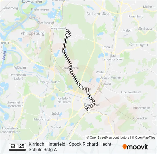 125  Line Map