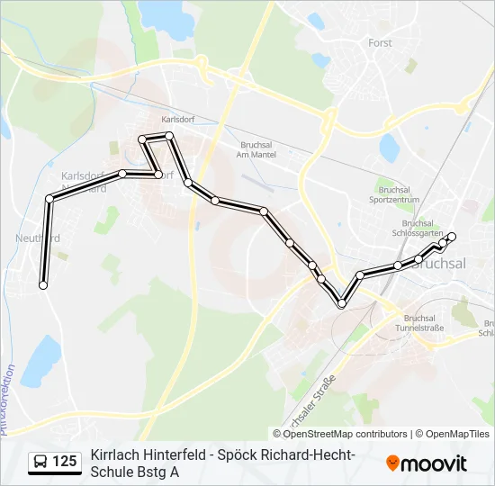 125  Line Map