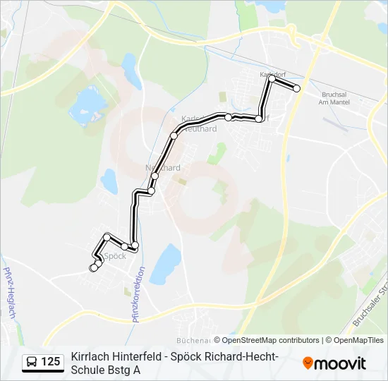 125 Bus Line Map