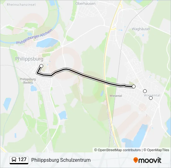 127 Bus Line Map