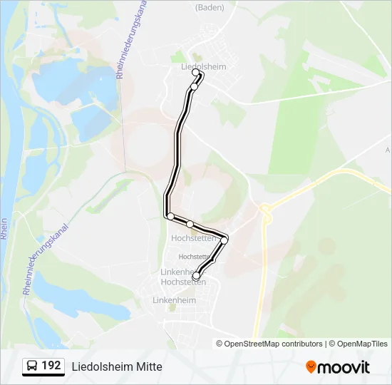 192 Bus Line Map