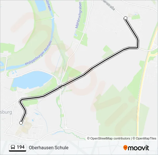 194 Bus Line Map