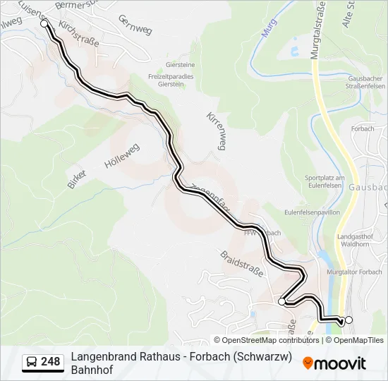 248 Bus Line Map