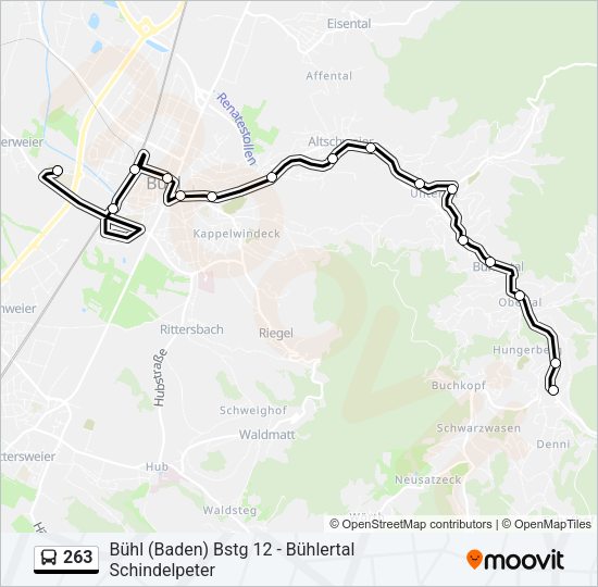 263 Bus Line Map
