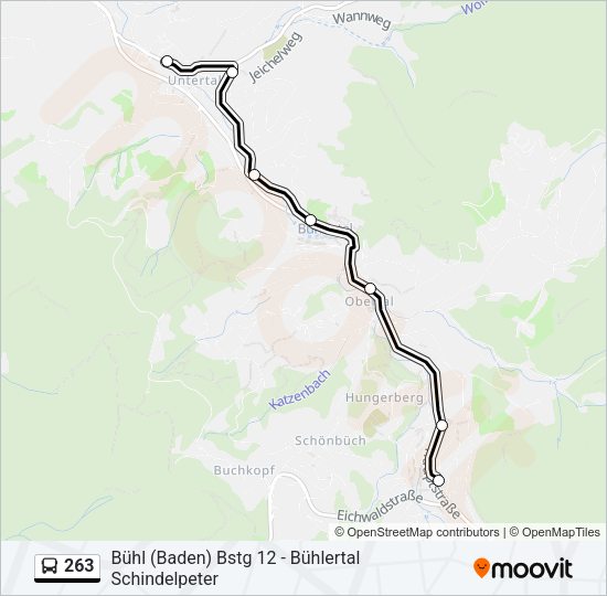 263 Bus Line Map