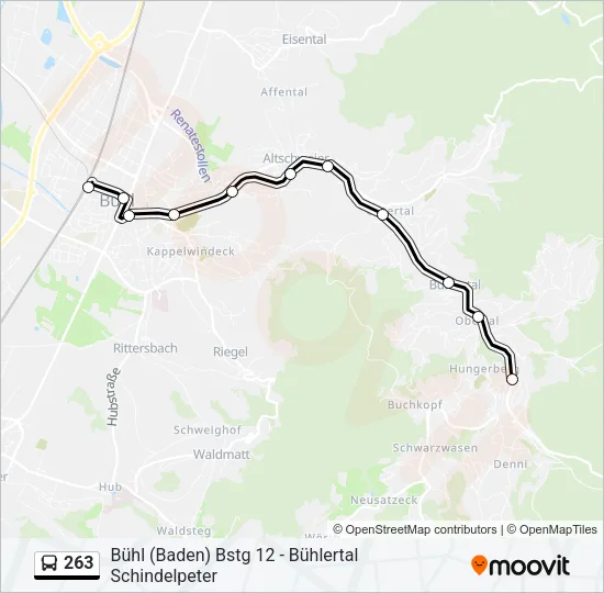 263 Bus Line Map