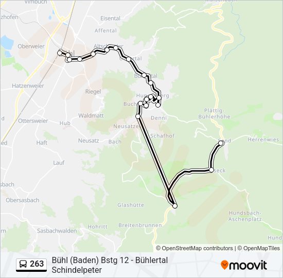 263 Bus Line Map