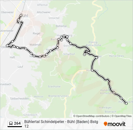  264: карта маршрута