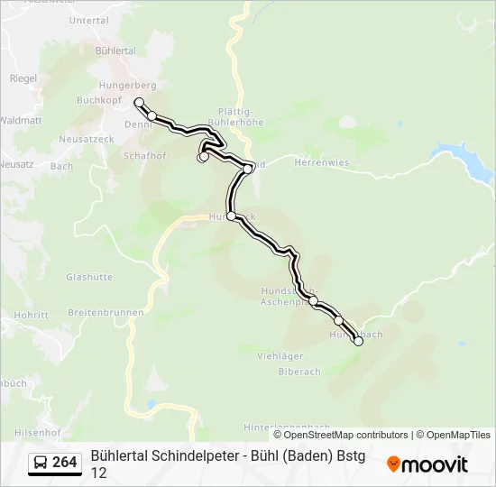  264: карта маршрута