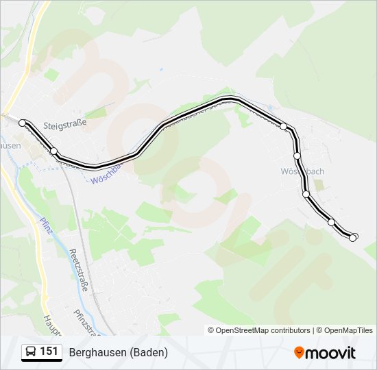 151 Bus Line Map