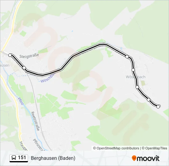 151 Bus Line Map