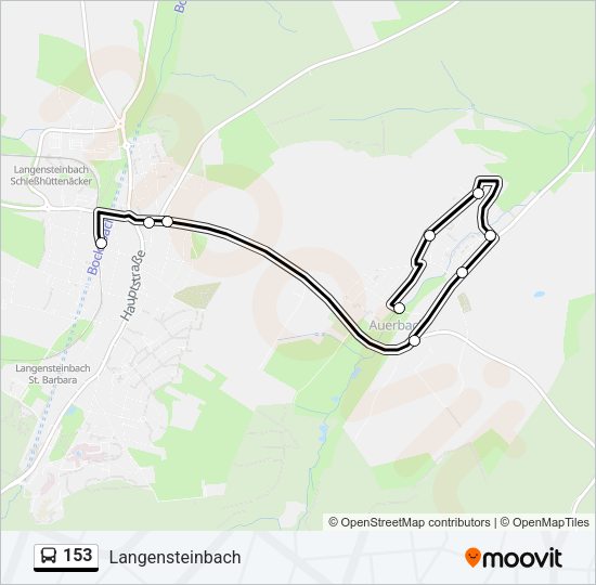 153 Bus Line Map