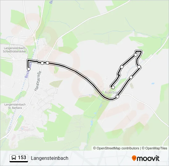 153 Bus Line Map