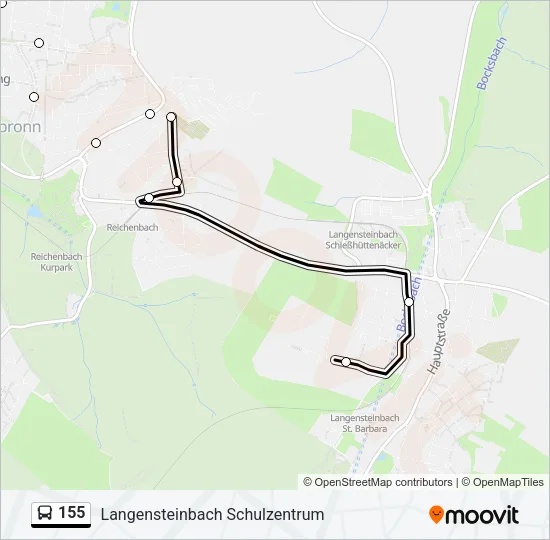 155 Bus Line Map