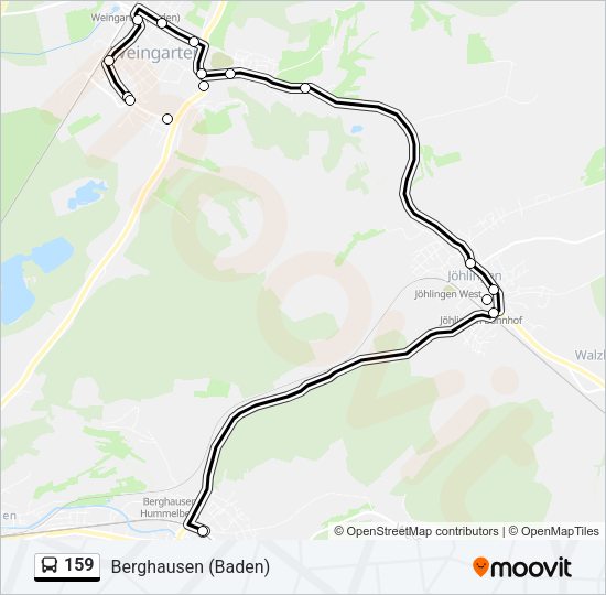 159 Bus Line Map