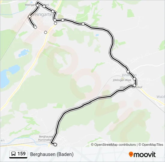159 Bus Line Map