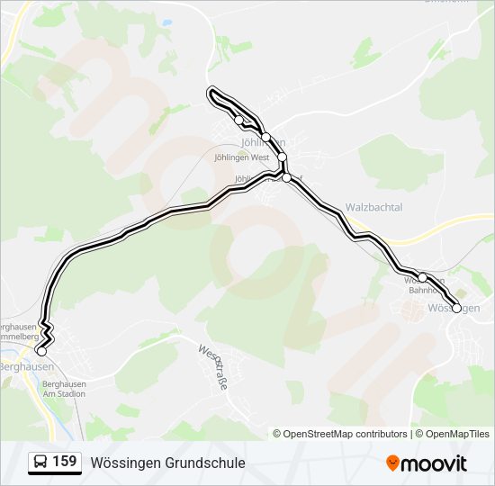 159 Bus Line Map