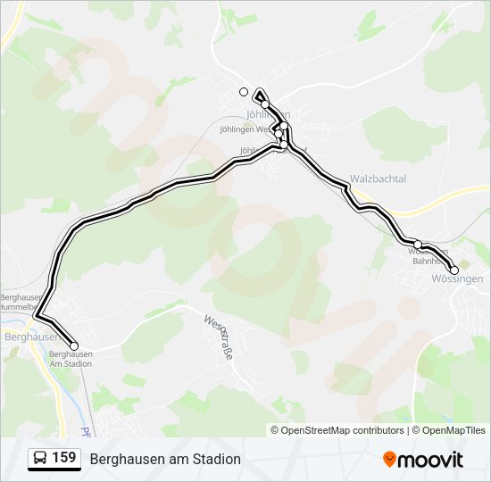 159 Bus Line Map