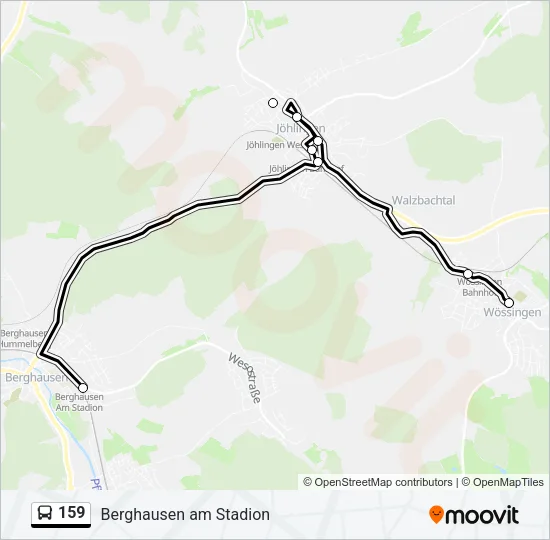 159 Bus Line Map
