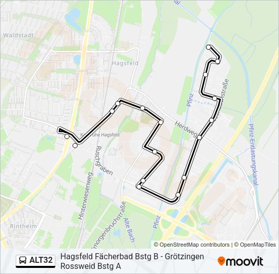 ALT32 Bus Line Map