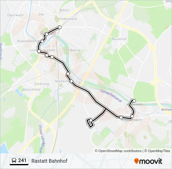 241 Bus Line Map