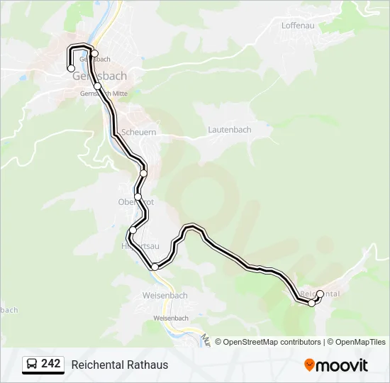 242 Bus Line Map