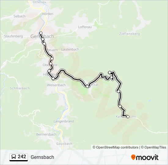 242 Bus Line Map