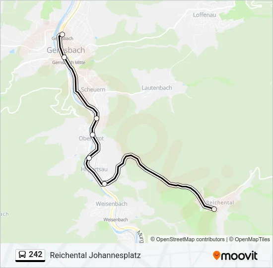 242 Bus Line Map