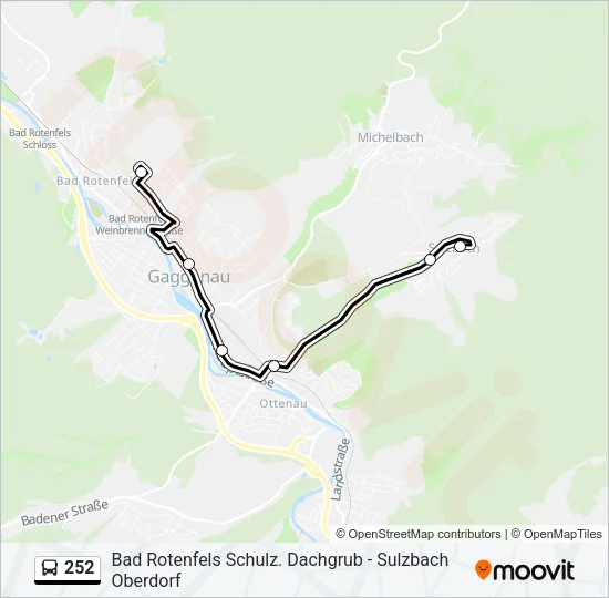 252 Bus Line Map