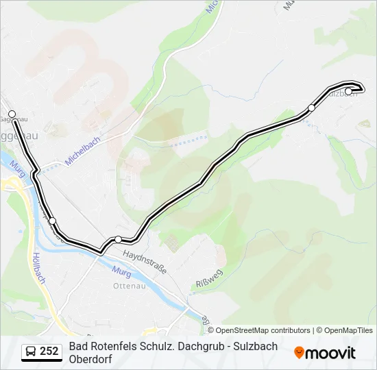252 Bus Line Map