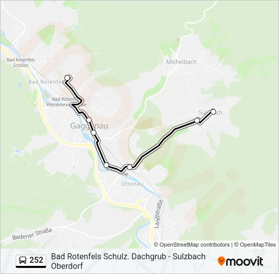252 Bus Line Map
