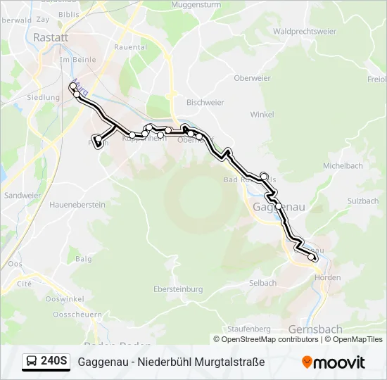 240S Bus Line Map