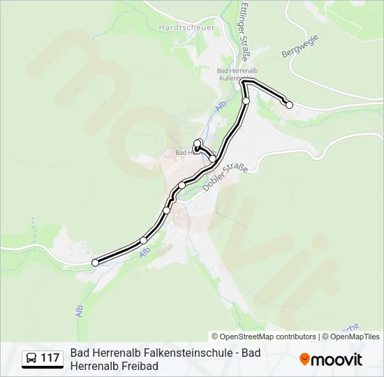 117 Bus Line Map