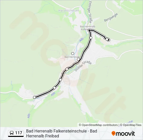 117 Bus Line Map
