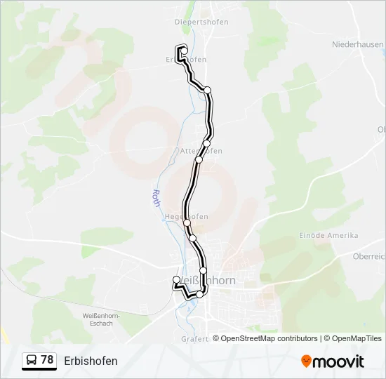 78 Bus Line Map