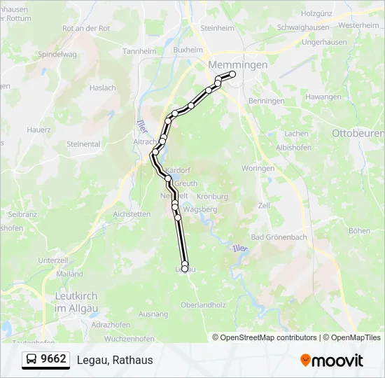 9662 Bus Line Map