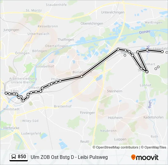 850  Line Map