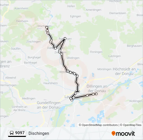 9097 Bus Line Map